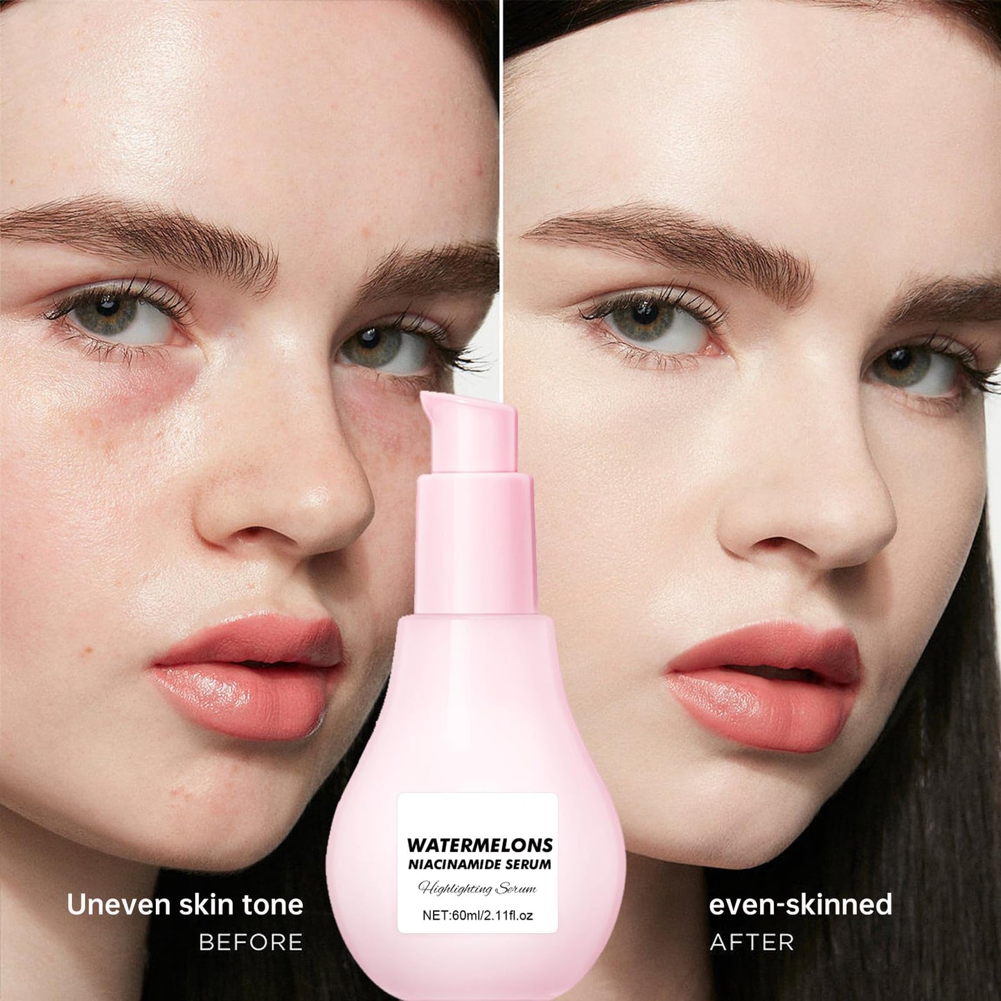 Leogony Watermelon Glow Toner, Niacinamide Dew Drops for Skincare, Pore Tight Serum to Deep Hydration Moisturizing