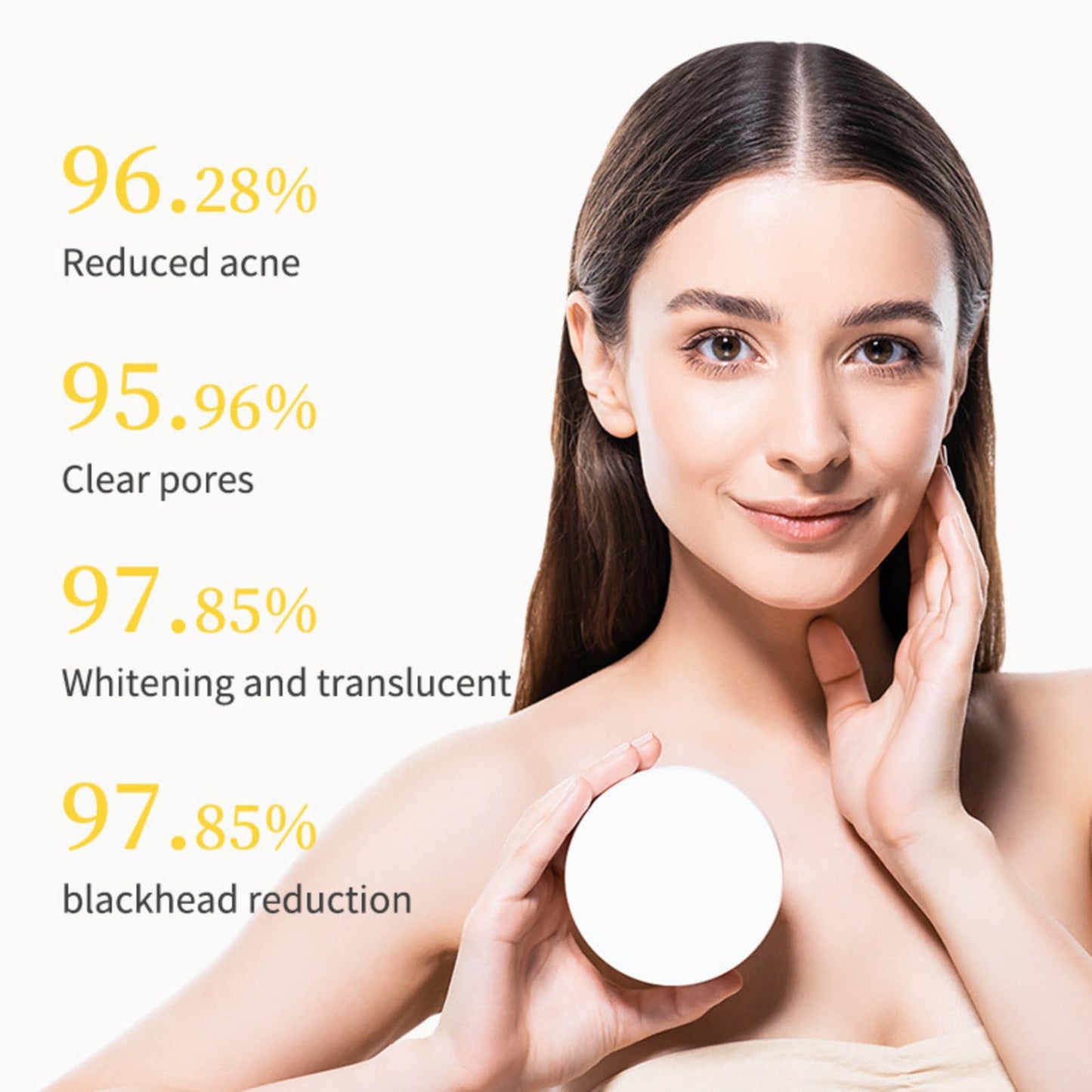 IZBEAUVO Turmeric Face Clay Mask with Kaolin Clay, Vitamin C Clay Mask, Deep Cleansing Pore Mask, Clay Face Mask, Mud Mask for Radiant Skin, Oil Balance, Face Masks Skincare for Blackhead, Blemish & Acne