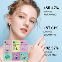 6Pcs Sheet Masks,Hydrating Face Mask Set for Teenage Girls,Face Mask Skincare,Moisturising and Firming Nourishing Face Masks - Soothing Sheet Face Mask