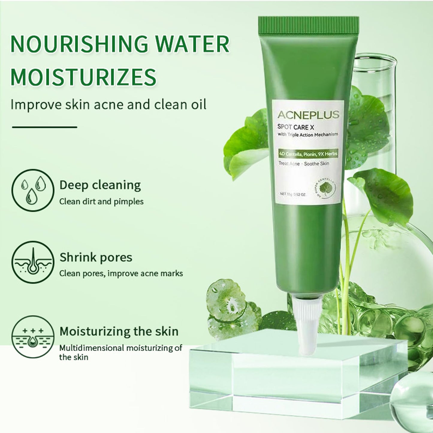 Anti Acne Face Cream,Gentle Acne Cream for Acne Prone Skin,Anti Acne Removal Cream with Plant Extract,Moisturiser Face Cream for Acne Mark,Fade Acne Mark & Calm Acne Redness,Scar Removal Cream