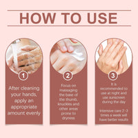 Jinjiar Retinol Hand Cream,Firming Anti-Aging Hand Lotion,Relief Intense Moisture Hand Balm,Moisturizer for Dry Cracked Hands,Anti Aging Hand Cream,Retinol Hand Balm Anti Aging,Protects Skin&Nails