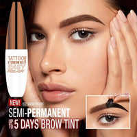 SHEBEEDO Eyebrow Tint Tattoo Peel Off Eyebrow Gel Semi-Permanent Colour Brow Tattoo Gel Waterproof Peel Off Eyebrow Gel, Lasts Up to 3 Days Makeup, Tattoo Brow Tint Suitable for All Brow Shapes(Light Brown)