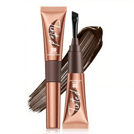 SHEBEEDO Tattoo Brow Tint Peel Off, Eyebrow Gel Tint, Semi-Permanent Colour Eyebrow Dye,Lasts Up To 3 Days, Waterproof Long-Lasting Natural Eye Brow Makeup for Women Girls (01#GRAY BROWN)