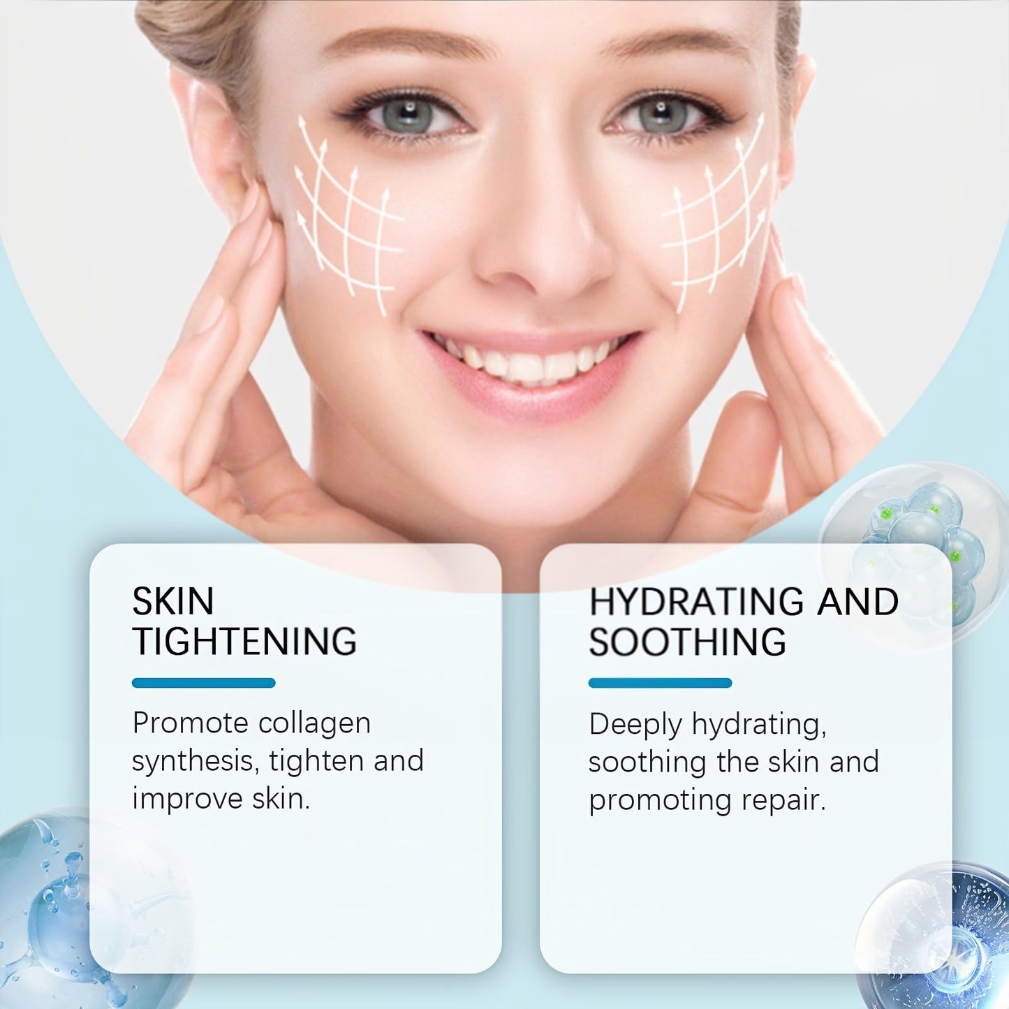 Fankayi Acid Hyaluronic Powder,Water Soluble Hydrating Ingredient for Skin Moisture,Water-Soluble Firming Facial Serums Cosmetics,Micro Ingredients Hyaluronic Acid Powder, Skin Moisturising Support