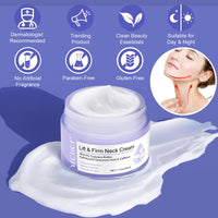Datival Neck Firming Cream, Tighten and Lift Neck Cream, Neck Cream, Face Firming cream tightening lifting sagging skin for Crepey Skin, Skin Firming Cream For Moisturizing 50ml