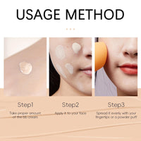NatrLuxe Waterproof BB Cream Foundation For Even Skin Tone, Long Lasting Full Coverage Makeup, Lightweight Formula. Smooths Skin, Hides Pores & Acne Marks