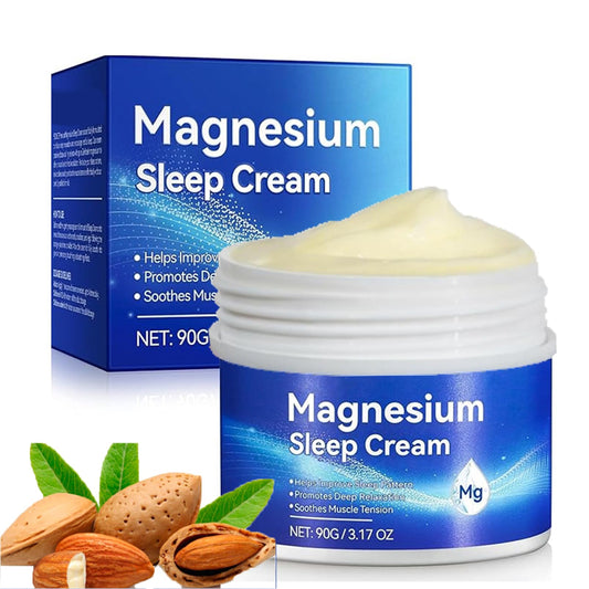 MEITREND Magnesium Soothing Sleep Cream,Hydrating Body Cream for Women & Men,Skin Tightening Cream Body,Soothing Sleep Butter,Face & Body,Body Cream for Very Dry Skin,Sleeping Cream for Night,Skin Moisturizier