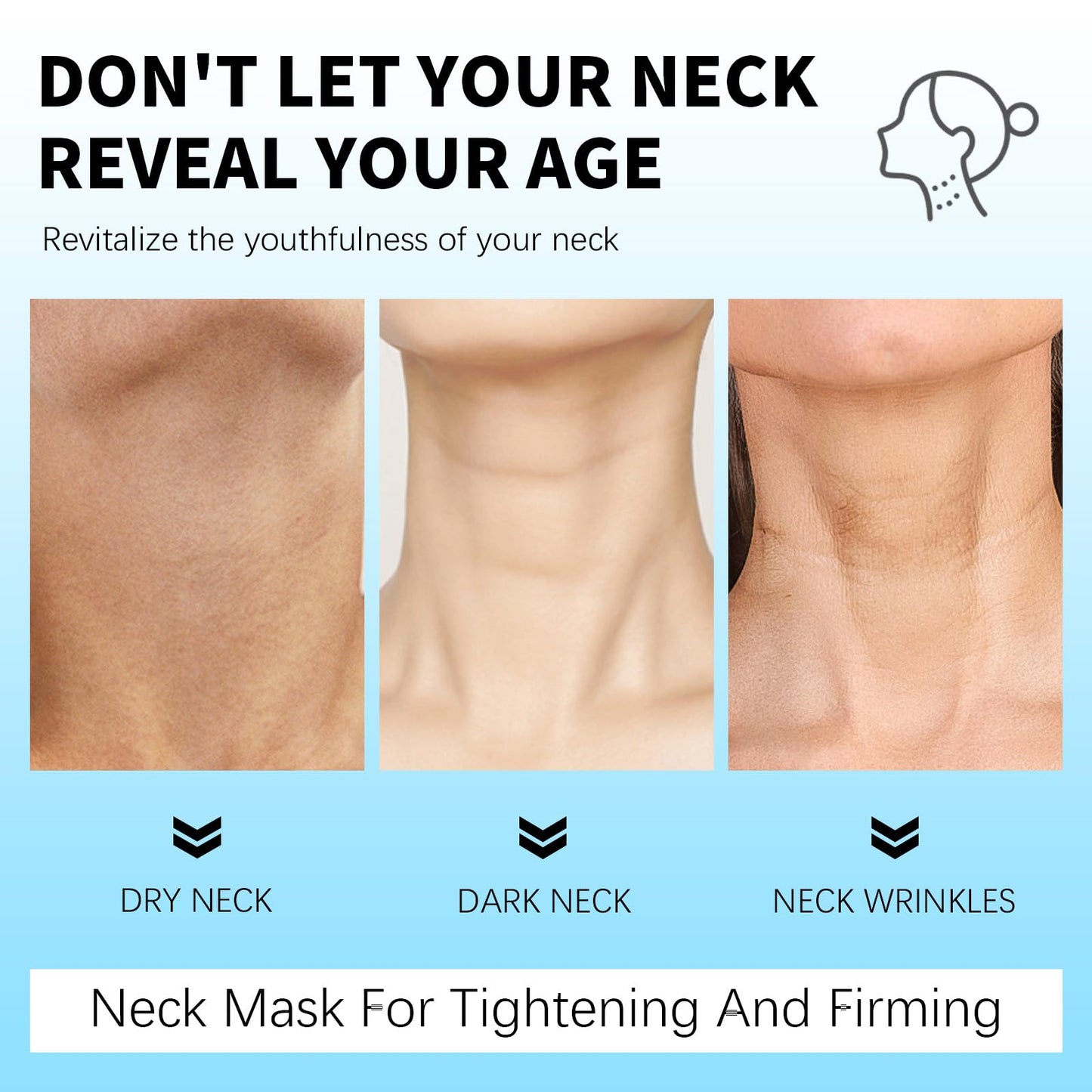 COWANIEE 7pcs V Line Face Lifting Neck Mask