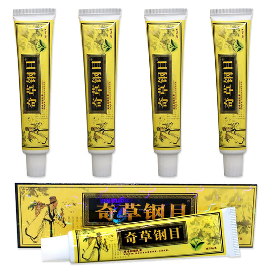 NLFOX 4PCS Chinese Body Cream - Soothing Skin Care Cream for Itchy Skin - Natural Plant Essences Face Cream for Dry Skin - Deep Hydration Body Moisturizer for Balancing Skin, Relieving Redness
