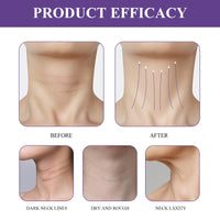 GMHLLES Neck Firming Cream,Neck Firming Cream with Roller, Retinol Suitable for Reducing Wrinkles, Fine Lines and Double Chins Wave Scraping Board Pink 1 Piece