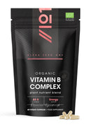ALPHA01 Organic Vitamin B Complex – 100% Plant Based Blend - 60 Vegan Capsules – All 8 B Vitamins – Energy Support – Resealable and Recyclable Pouch by Alpha01