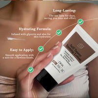 IZBEAUVO Self Tanner Tanning Lotion for Body Glow, Tanning Moisturiser for Face, Tanning Lotion for Deep Hydration, Tinted Tan Moisturiser for Natural Tan, DHA Formula for Instant Glow and Radiance