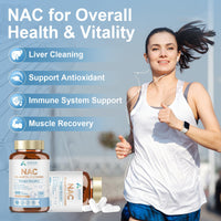 NAC Supplement, Pure N-Acetyl-Cysteine 600mg Ultra High Strength Bioavailability Amino Acid Free Form Formula, 120 Capsules (4 Month Supply)
