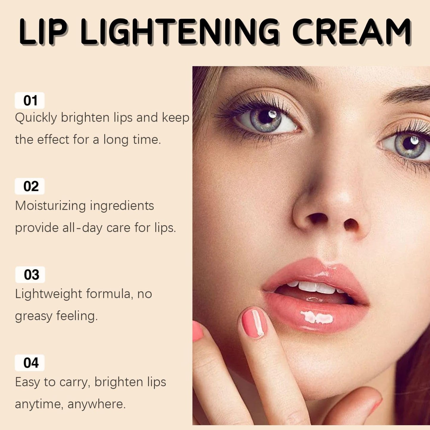 SHEBEEDO Lip Lightening Balm for Dark Lips,Brightening Balm for Smokers & Non-Smokers,Fade-Lip-Discoloration,Advanced Lightening Formula Visible Results Deep Moisturizing Highlighter(2Pcs)