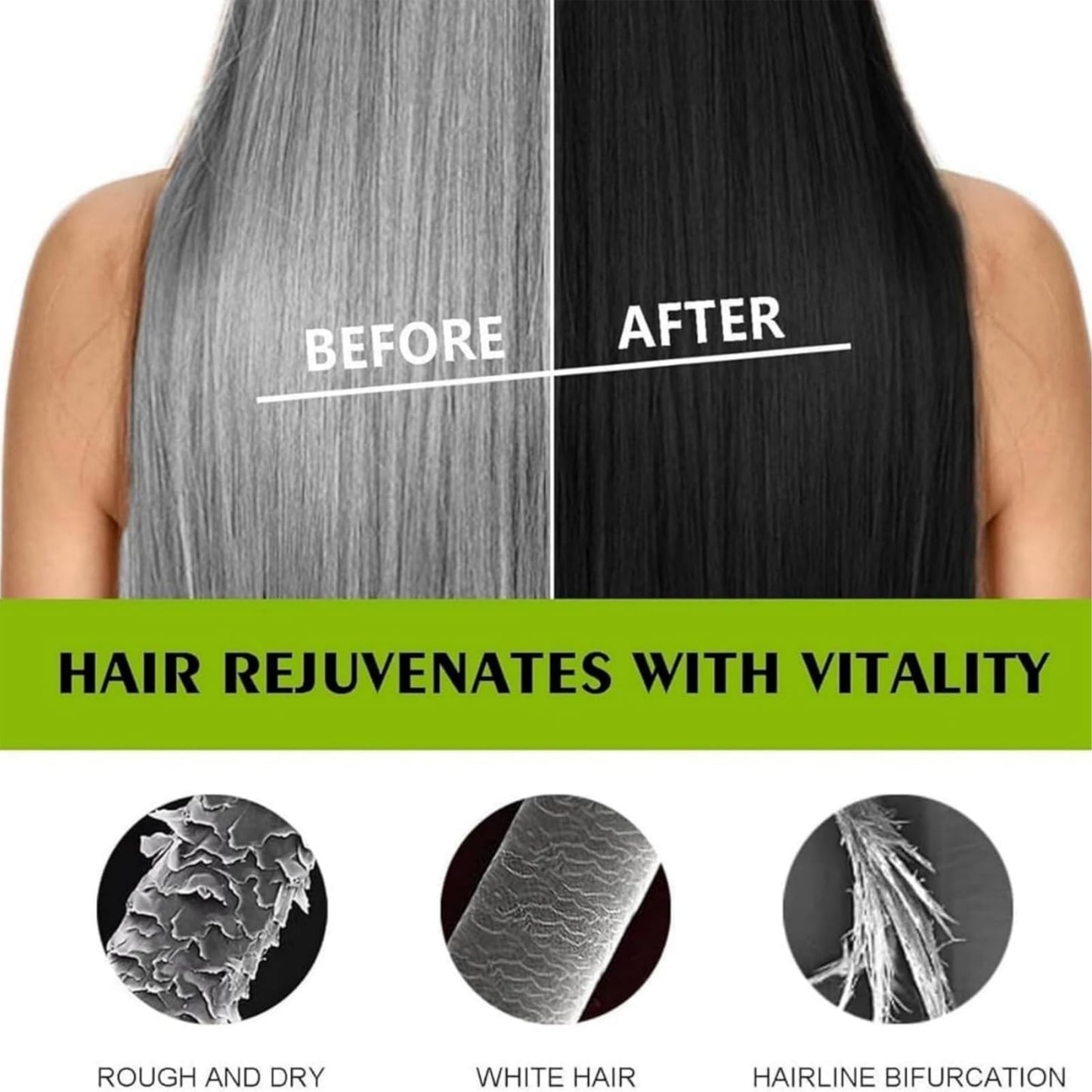Polar Hair Dye Shampoo,Black Ha/ir D/ye Sha/mpoo 3 in 1,H/air Care Instant Dy/e Sham/poo,Temporary Hai/r Dye,Permanent Hair Colour,Color Shampo/o,3 in 1 Instant Shampoo(Brown)