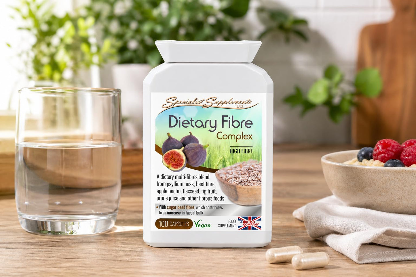 Specialist Supplements Dietary Fibre Complex, 100 Capsules