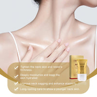Neyeau Ah-8 Firming Neck Cream,Tighten and Lift Neck Cream with Double Roller Massage for Saggy Skin, Reduces Wrinkles, Fine Lines & Double Chin