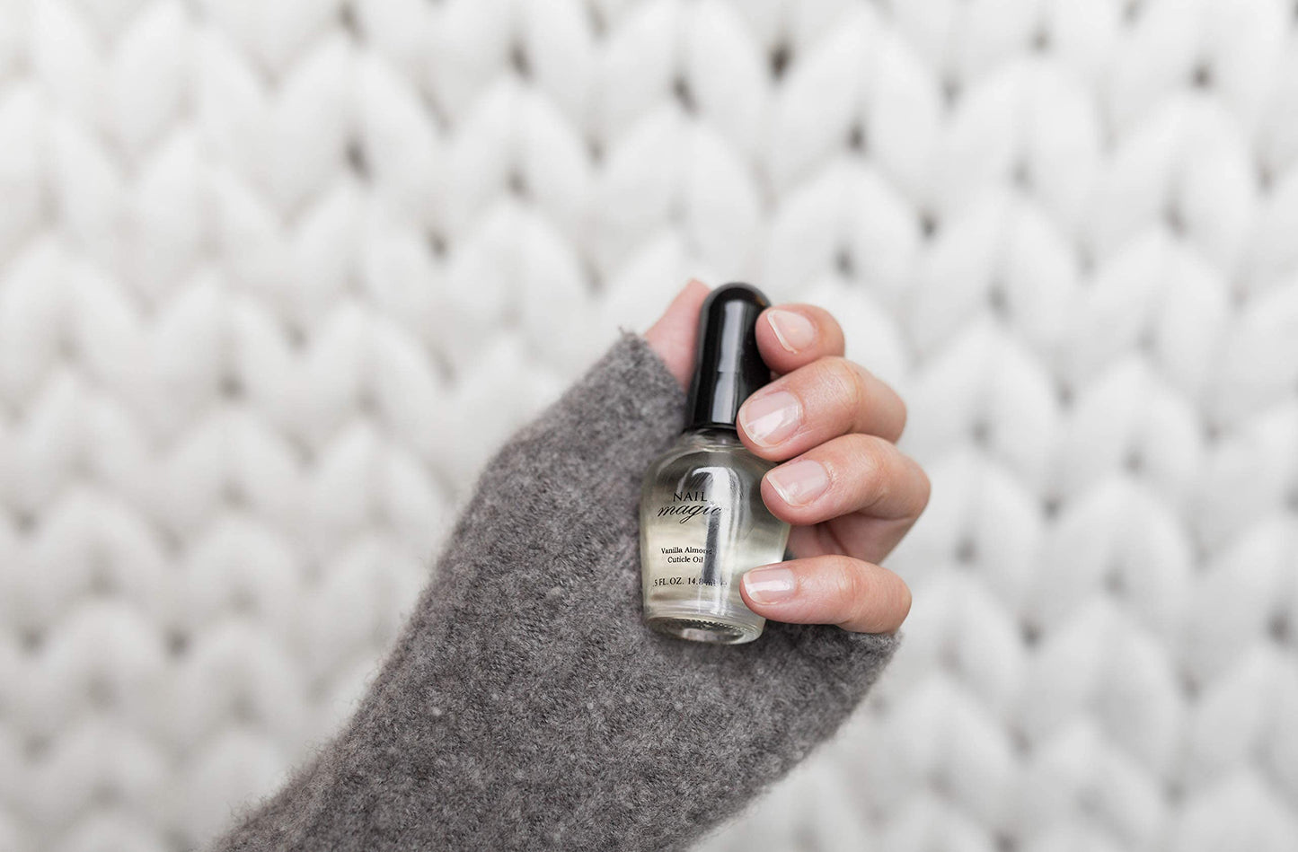 NAIL MAGIC Hand & Cuticle Oil - Vanilla Almond Cuticle Oil, Essential Oils for Nails - Organic, Natural Nail Oil, Nail Repair, Nail Vitamins for Stronger Nails - 0.5 Fluid Ounce