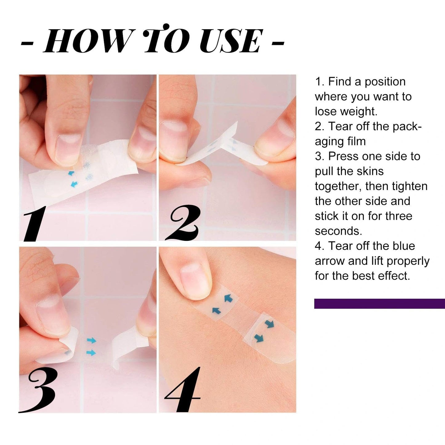 60pcs Invisible Face Lift Tape - V Edge Patches for Face- Waterproof And Instant Makeup Tool For Wrinkles. Anti-Wrinkle Patches For An Instant Face Lift