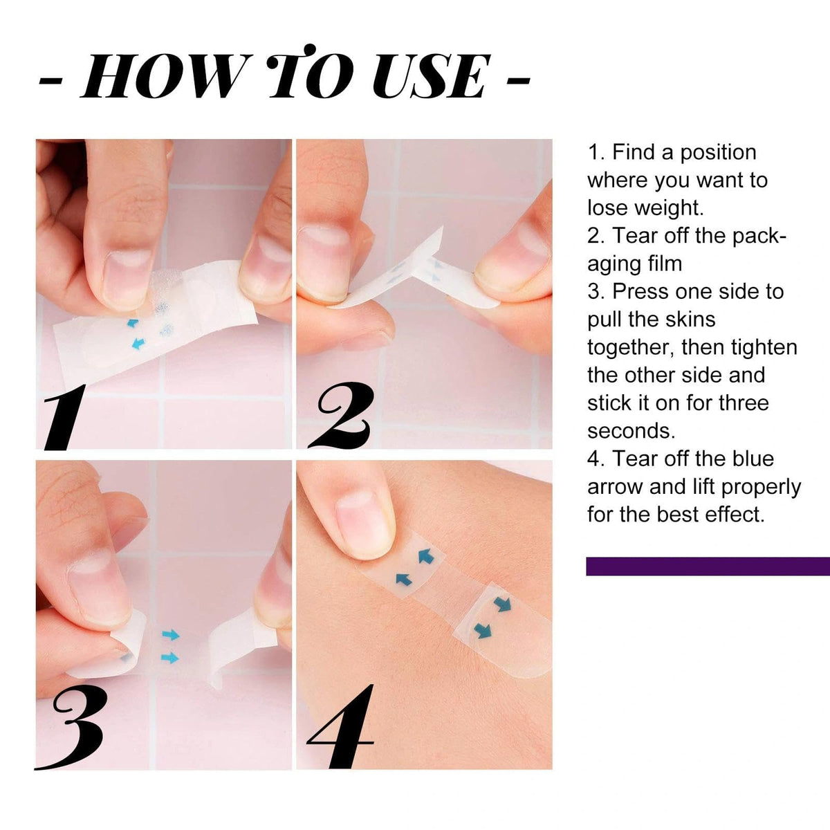 AurolaGlow 60pcs Invisible Face Lift Tape - V Edge Patches for Face- Waterproof And Instant Makeup Tool For Wrinkles. Anti-Wrinkle Patches For An Instant Face Lift