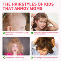 NLFOX Broken Hair Finishing Stick Gel - Kids Hair Gel - Edge Control for Kids - Long Lasting Frizz Control, Natural Ingredients,Suitable for All Hair Styles,Gentle & Easy To Use