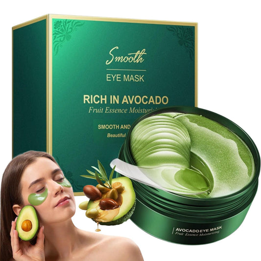 HIVETZ Under Eye Patches,Collagen Under Eye Mask,Under Eye Gel Pads,Avocado Under Eye Patches,Under Eye Gel Patches,Eye Masks Skincare,Eye Masks for Puffy Eyes,Bags,Dark Circles and Wrinkles(30 Pairs)