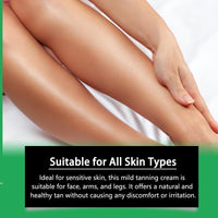 AmiCera Tanning Moisturiser, Extreme Intensifying Tanning Cream, Tanning Enhancers for Sunbed Sun Sunkissed Tan Tinted Moisturiser Body, Men & Women, Fast Absorbing Lightweight, Watermelon 100g