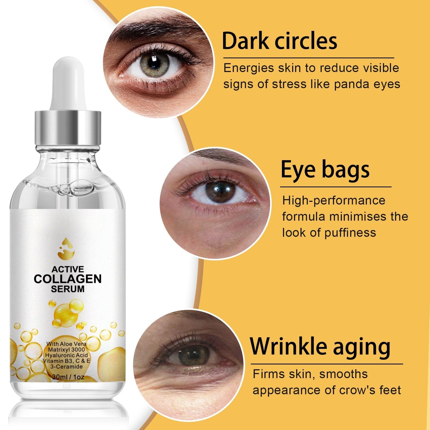 IZBEAUVO Collagen Serum,Vitamin C Serum For Face,Deep Wrinkle Filler For Women & Men,Boosts Collagen,Repairs,Moisturizing,Firming Face Cream,Skincare,With Hyaluronic Acid,Niacinamide,30ml