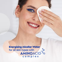 NIVEA Energy Micellar Water 3x Antioxidants, 3 in 1 Energising Micellar Cleansing Water, Vegan Make-Up Remover with Vitamins C and B3, Suitable for Sensitive Skin, 400 ml (Pack of 1)