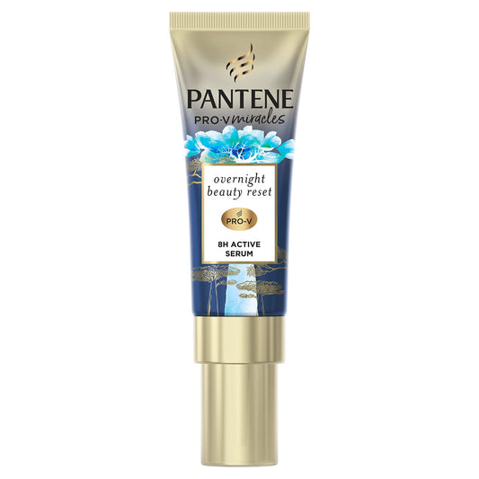 Pantene Hydra Night Hair Serum For Dry Damaged Hair, Leave-in Hair Treatment, 8H Active Serum Overnight Beauty Reset With Biotin, Baobab Essence And Hyaluronic Acid, 70ml