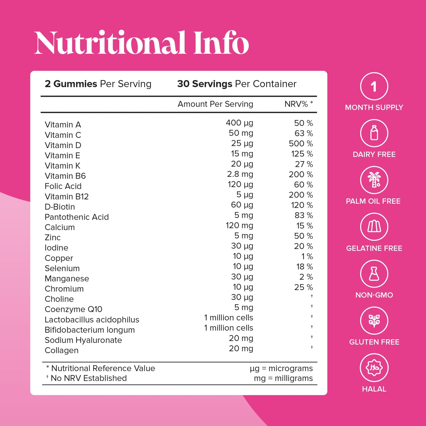 novomins Women’s Multivitamins Gummies & Minerals with Marine Collagen & Hyaluronic Acid – 23 Essential Vitamins, Minerals, Botanicals & Probiotic – Vitamin C, A, D, B, Biotin & Zinc – 60 Gummies - Novomins