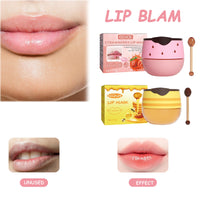ExcellaElite Honeybalm Lip Balm, Honey Balm Uk lips, Honey lip Balm - Premium 4 PCS Set Honey & Strawberry Lip Balm with Exfoliating & Hydrating Properties - Honey Pot Lip Balm for Dry, Cracked & Chapped Lips