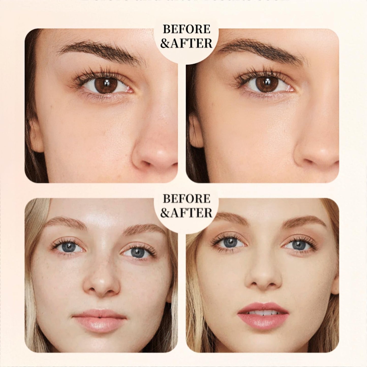 2 In 1 Anti Wrinkle Foundation Stick,Korea Eraser Foundation Stick with Brush,Light Cream Texture,Built-In Brush Exquisite Double,Cover Dark Spot,Suitable for Natural Makeup,Moisturizing(Natural)