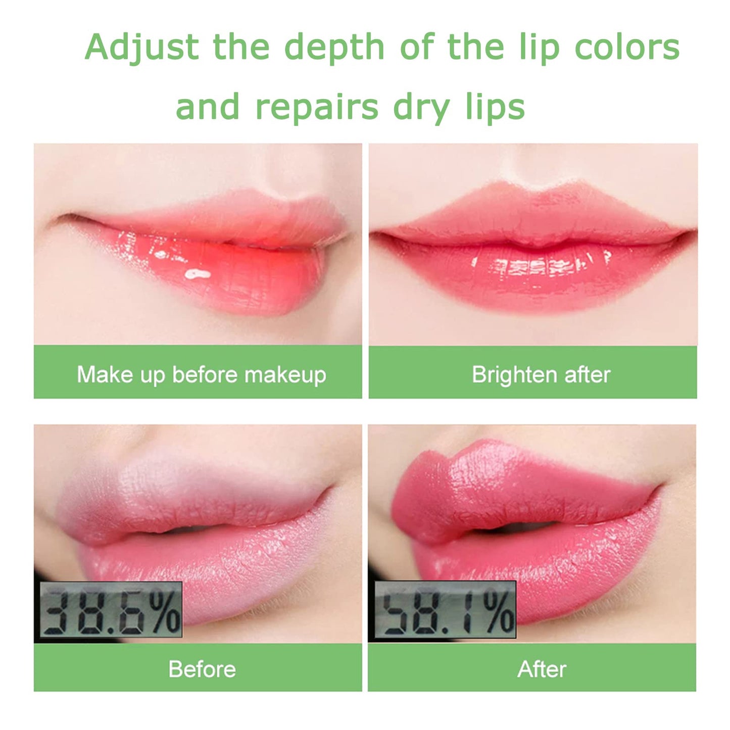 Tongyend Lip Balm Set,Aloe Vera Lipstick,3PCS Magic Temperature Colour Changing Lip Gloss,Long-Lasting Moisturising Nutritious Cream,Lip Plumper Makeup Set