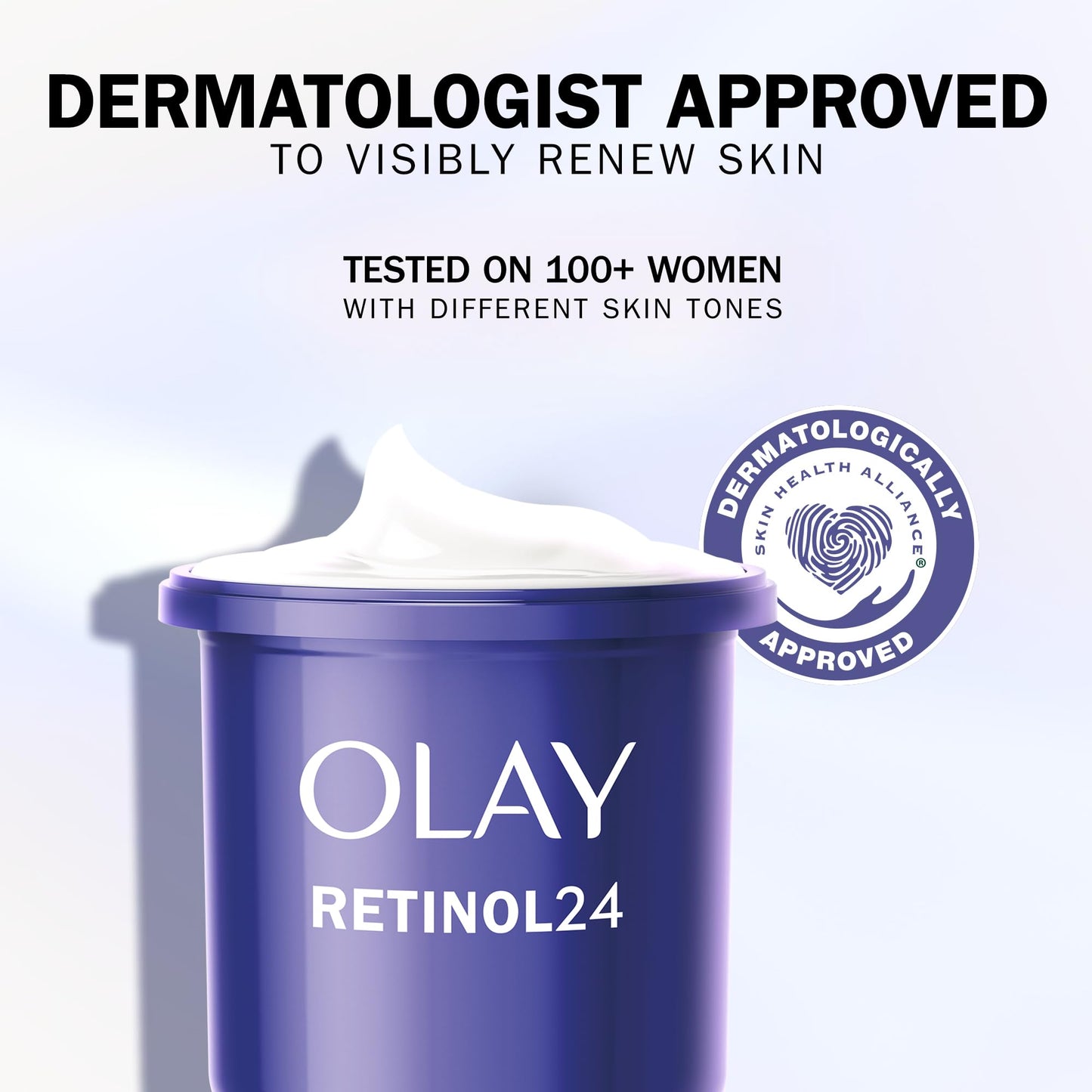 Olay Retinol 24 Night Cream Face Moisturiser REFILL, Skincare with Antioxidant Vitamin E. Overnight Anti Aging Skin Care: Smooths, Renews and Hydrates, 50ml