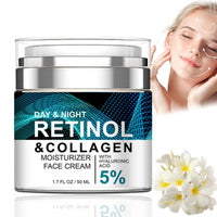 Oumun Retinol Collagen Cream for Face With 5% Hyaluronic Acid,Face Cream for Women,Retinol Face Cream With Collagen,Retinol Serum for Face,Anti-Aging Retinol Cream,Anti Wrinkle Face Cream,Night Moisturiser
