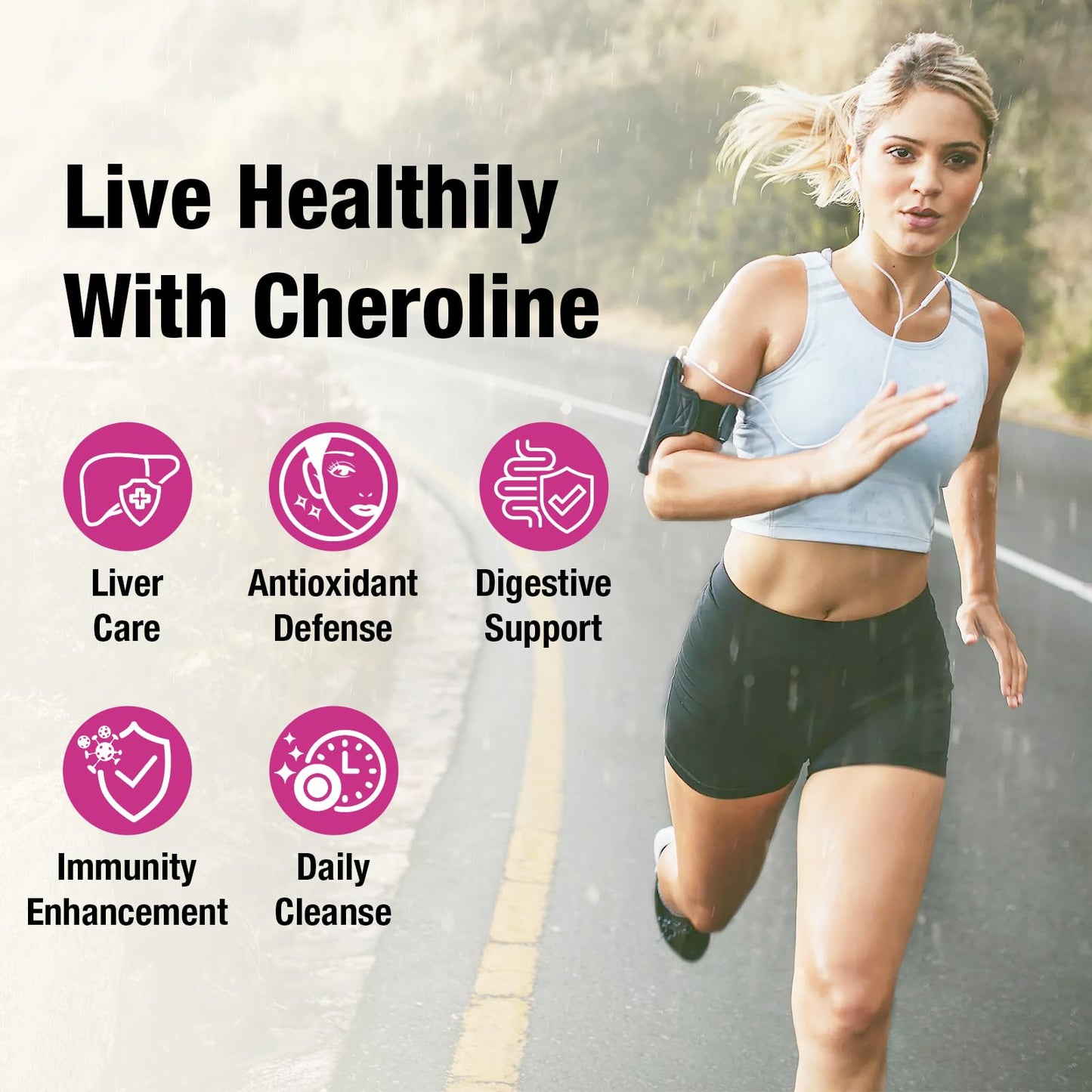 Cheroline Binder Detox Capsules 1500mg, with Activated Charcoal for Toxins, 12 in 1 Liver Gut Detox for Digestive & Bloating Relief, 90 Vegan Capsules (90 Count (Pack of 4))