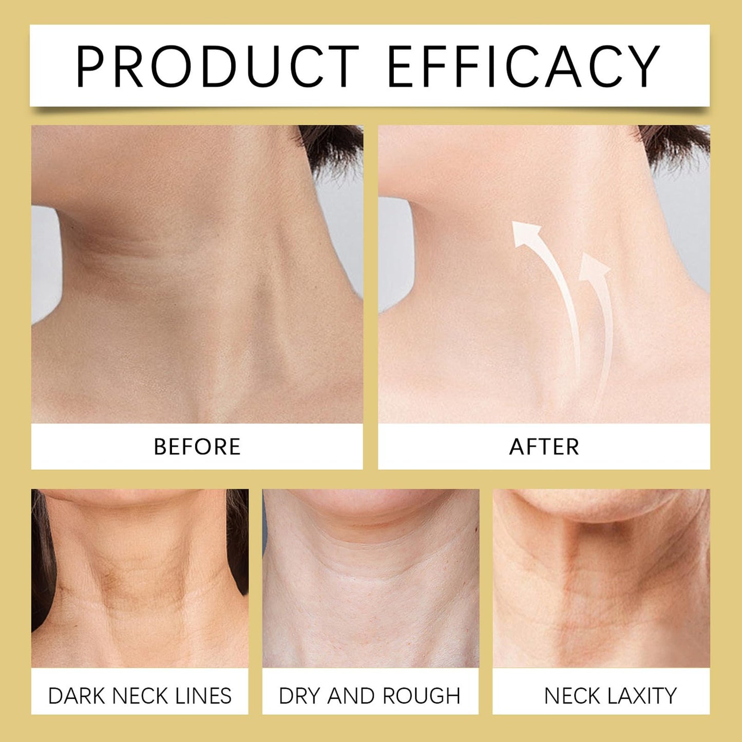 MEITREND Ah-8 Firming Neck Cream,Neck Firming Cream with Roller,Firm and Lift Neck Cream for Sagging Skin,Fade Fine Lines & Wrinkle,Neck Tightening Cream,Reduce Double Chin & Moisturizing,Tighten and Lift
