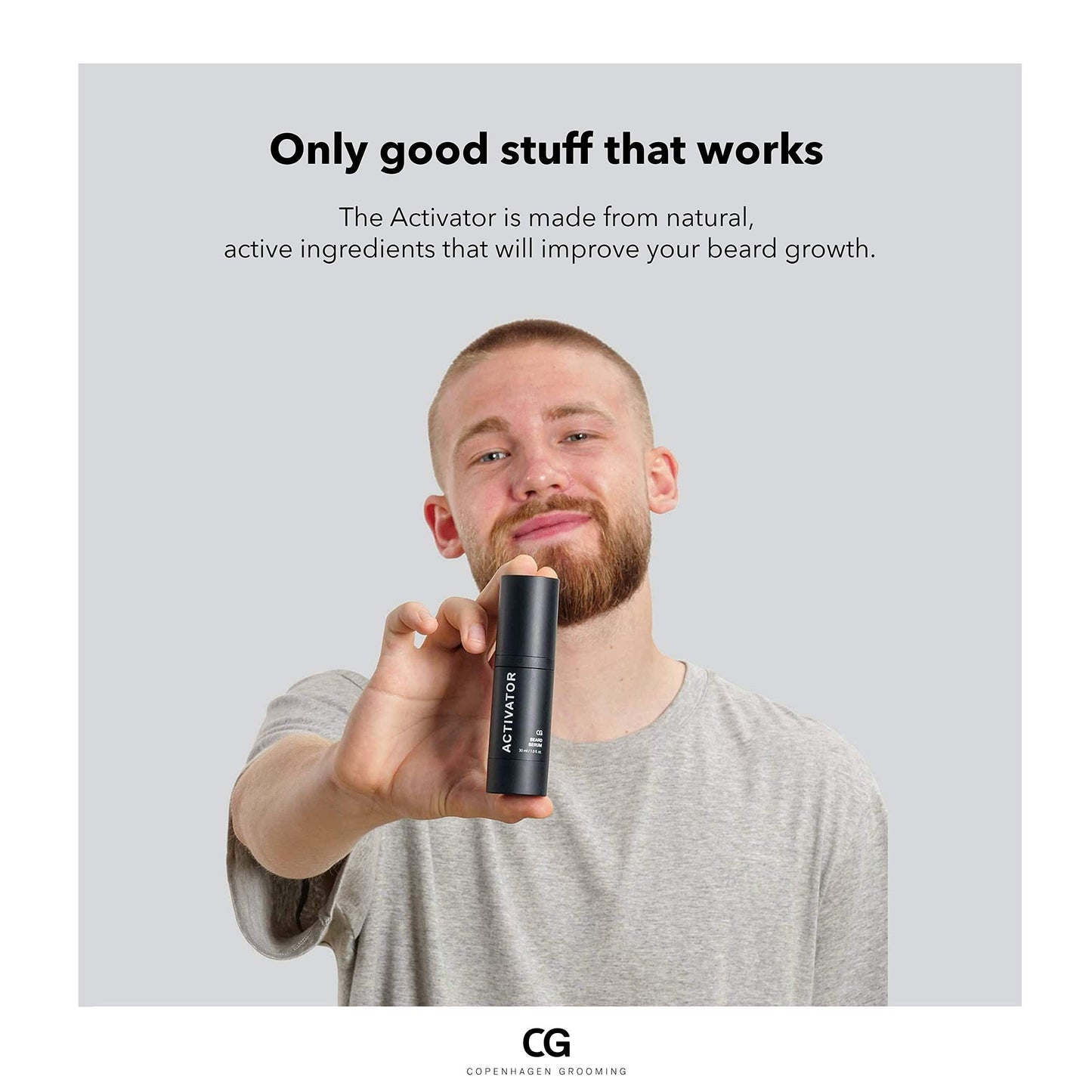 Copenhagen Grooming The Activator - Efficient Beard Growth Oil - Beard Oil for Men - Serum for Facial Hair Growth for Men - Oil Serum for Beard Growth & Beard Care