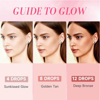 Siyinzu Sunless Tanning Drops,Self-Tanning Nourishing Tan Enhancer Drops,Face Tanni/ng Drop/s,Tannin/g Moisturiser for Body/Face,Sunbed Tannin/g Accelerator,Tan Accelerator for Sun,Enhances Natural Skin Tone