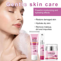 3PCS Snail Mucin Skincare Set for Women & Men – Hydrating & Repair Facial Kit with Cleanser, Eye Cream, Face Moisturiser – Korean Anti-Aging Routine for Glowing Skin, Dry & Sensitive Skin, Dull Skin