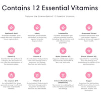 Re-Coll 1200mg Collagen Capsules - High Strength Supplement with Hyaluronic Acid - for Hair Skin & Nails - Contains Bovine & Marine Collagen for Women & Men (120 Count)