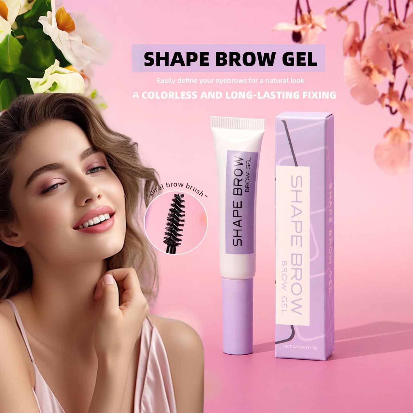 SHEBEEDO Clear Eyebrow Gel Instant Brow Styler Brow Gel Longwear Eyebrow Gel Clear Brow Glued For Brows & Edges Eye Brow Gel For Natural Eyebrow Styling Repair Laminated Brow Look For Styling Brows