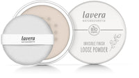 lavera Invisible Finish Loose Powder - transparent - Organic Rice Powder & Organic Tapioca - Mattifying - Long-Lasting - Vegan (1 x 11g)