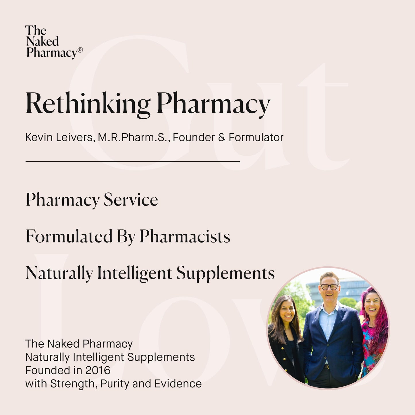 The Naked Pharmacy | Gut Love | Bloating & IBS Relief | Natural Probiotic & Prebiotic for Gut Health | High Strength | Digestive Supplements | Vegan | 60 Capsules