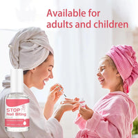 Stop Biting Your Nails with Fast, Clear Varnish with Treatment Benefits for Adults & Children,Acting Anti Nail Biting Nail Polish, Prevent Nail Biting with Easy Application