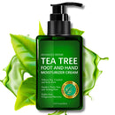 IZBEAUVO Tea Tree Oil Foot Cream 150ML, Foot Cream For Very Dry Feet, Cracked Heel Repair Cream, Tea Tree Cream, Intensive Moisturizer Heel Balm For Cracked Heel,Softens Feet&Hand&Knee
