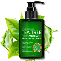 IZBEAUVO Tea Tree Oil Foot Cream 150ML, Foot Cream For Very Dry Feet, Cracked Heel Repair Cream, Tea Tree Cream, Intensive Moisturizer Heel Balm For Cracked Heel,Softens Feet&Hand&Knee