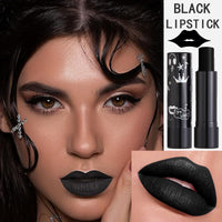 Black Lipsticks For Women Long Lasting, Highly Pigmented Matte Black Lipstick, Waterproof Non Stick Plumping Lip Gloss Velvet Lipstick - Vegan - Cruelty Free