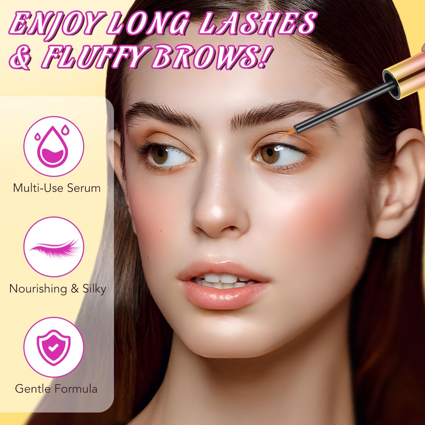 Generic Organic Castor Oil Lash Serum, Fuller & Longer Looking Eyelashes, Nourishing & Conditioning Formula, Eyelash Serum To Grow Lashes, Lash Boost Serum, Lash Enhancing Serum, 5ml